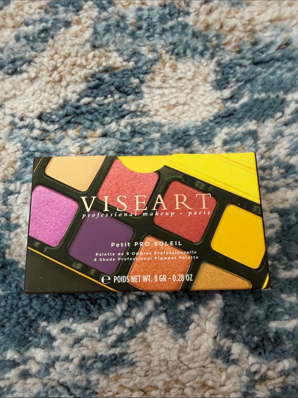 Viseart Petit Pro Soleil Eyeshadow Palette - Purple, Pink, Yellow, Gold, Brown